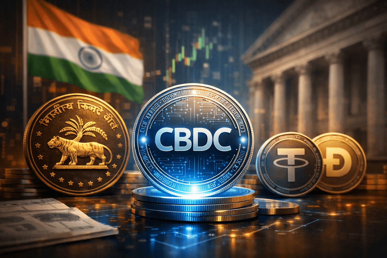 India Central Bank Pushes CBDCs Over Stablecoins for Financial Stability