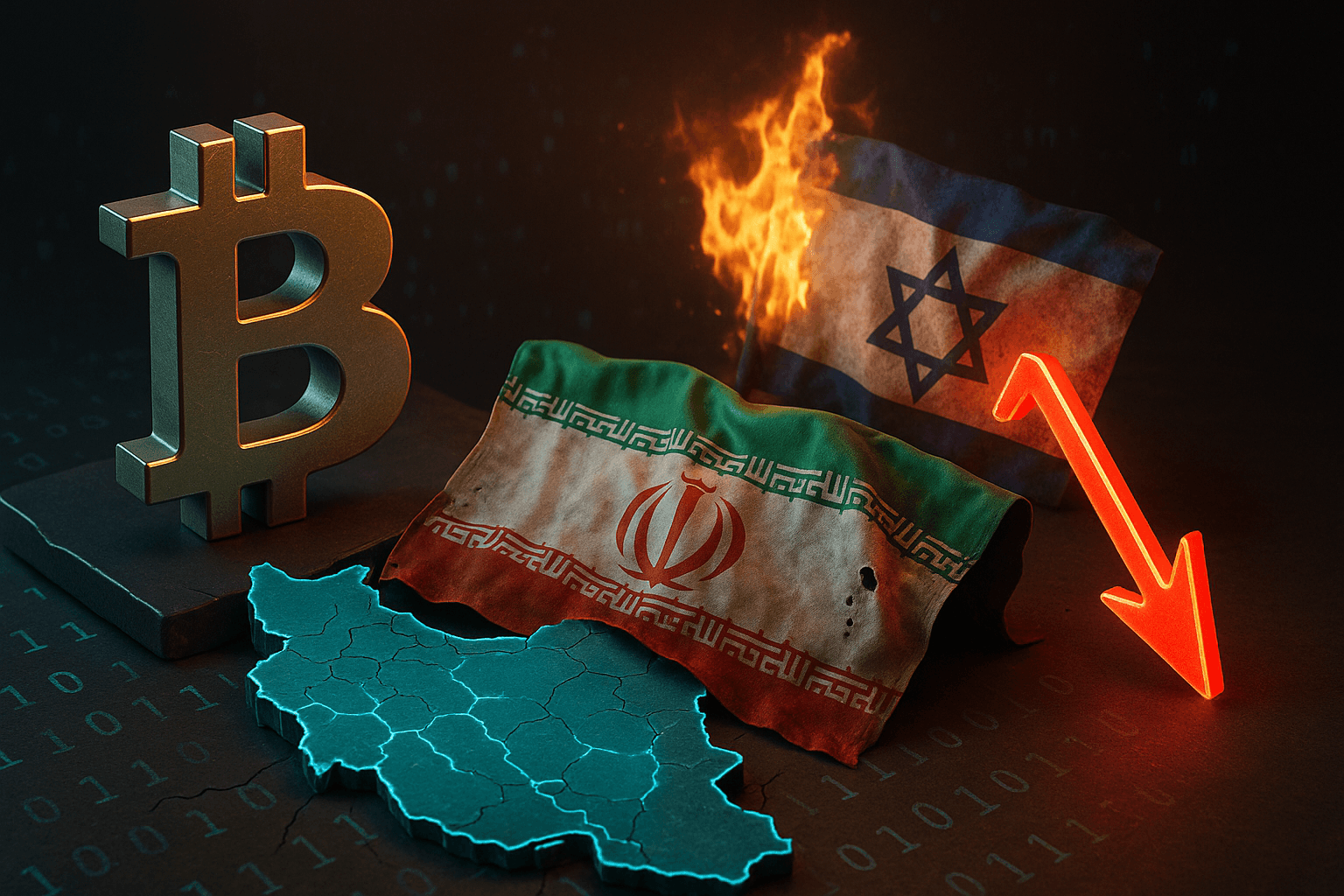Iran Crypto Flows Decline 11% Amid Israel Conflict and Nobitex Hack