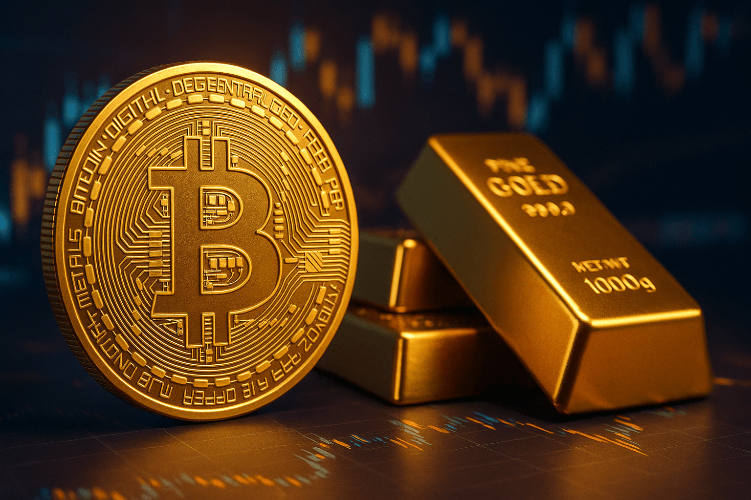 Gold Reaches Three Week Peak as BTC and ETH Respond to Macro Uncertainty