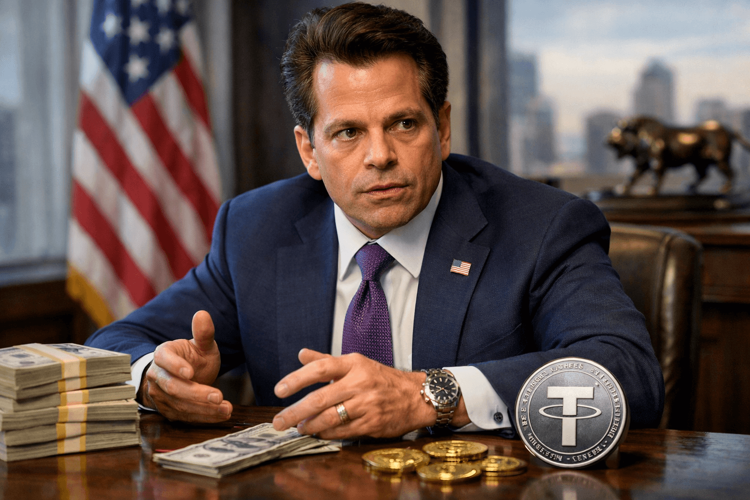 Scaramucci Warns Stablecoin Yield Ban Weakens US Dollar Competitiveness