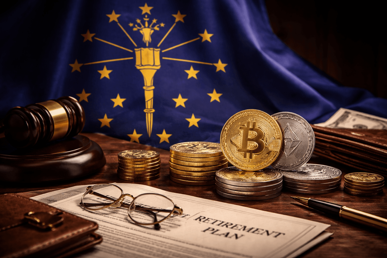Indiana Passes HB 1042 Expanding Crypto Rights and Retirement Options