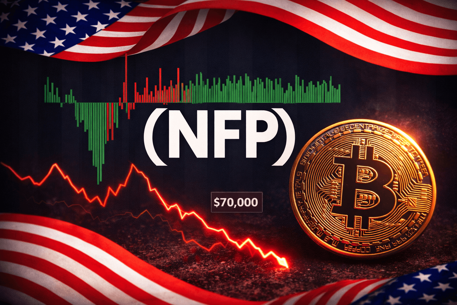 Weak US Jobs Data and Retail Sales Pressure Dollar as Bitcoin Falls Below $70K