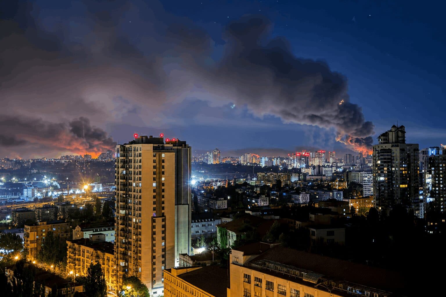 Russia Launches Major Missile and Drone Attack on Kyiv, Killing Four