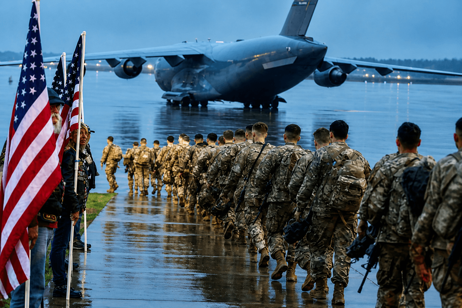 US C-17 Arrival in Beijing Signals Trump China Visit Preparations