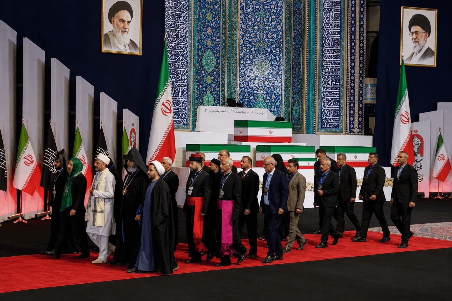 Iran Begins Week-Long Funeral Rites as Khamenei Lies in State in Tehran