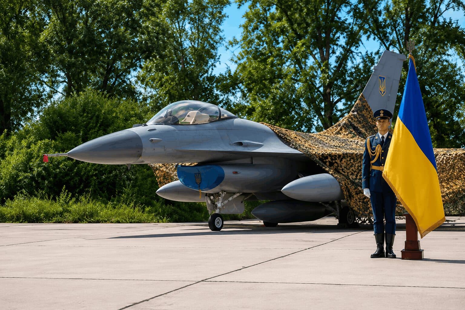 Pentagon Confirms Ukraine’s First F-16 Air-to-Air Kill Against Russian Jet