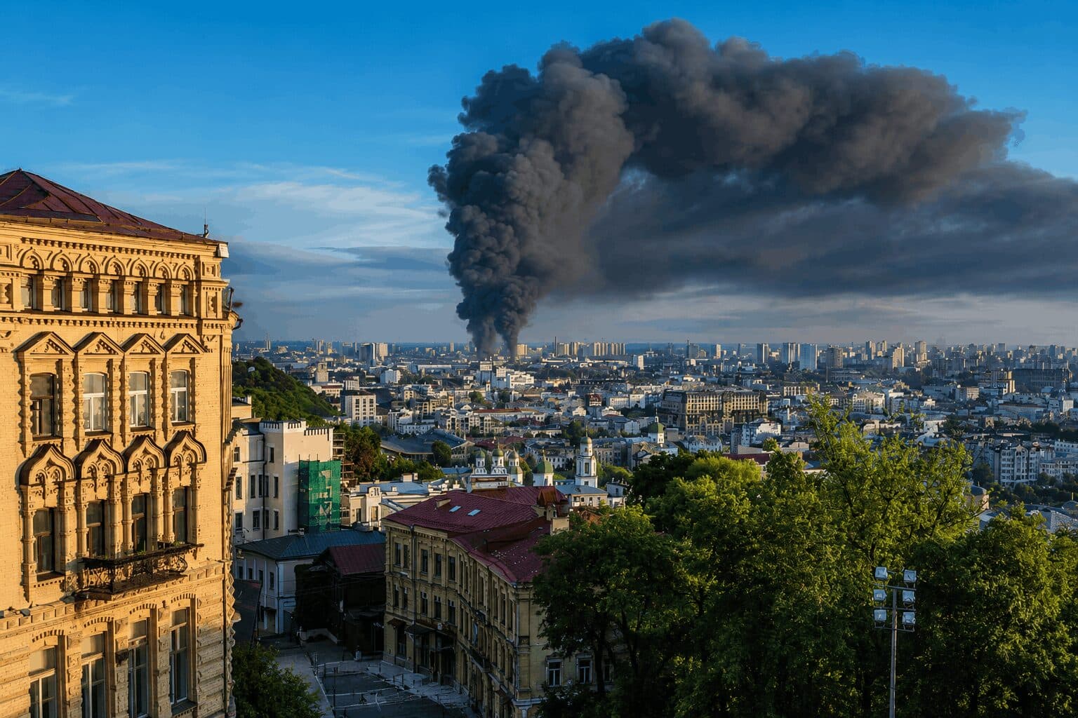 Russian Missile Strikes Kill Seven Across Ukraine, Poland Scrambles Jets