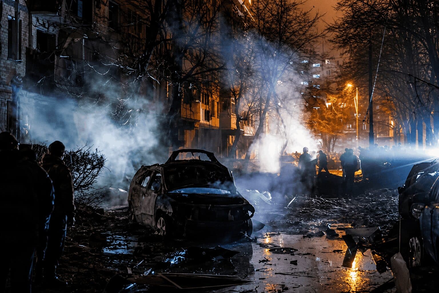 Russian Missile Strikes Kill 12 in Kyiv, Leave Parts of City Without Power