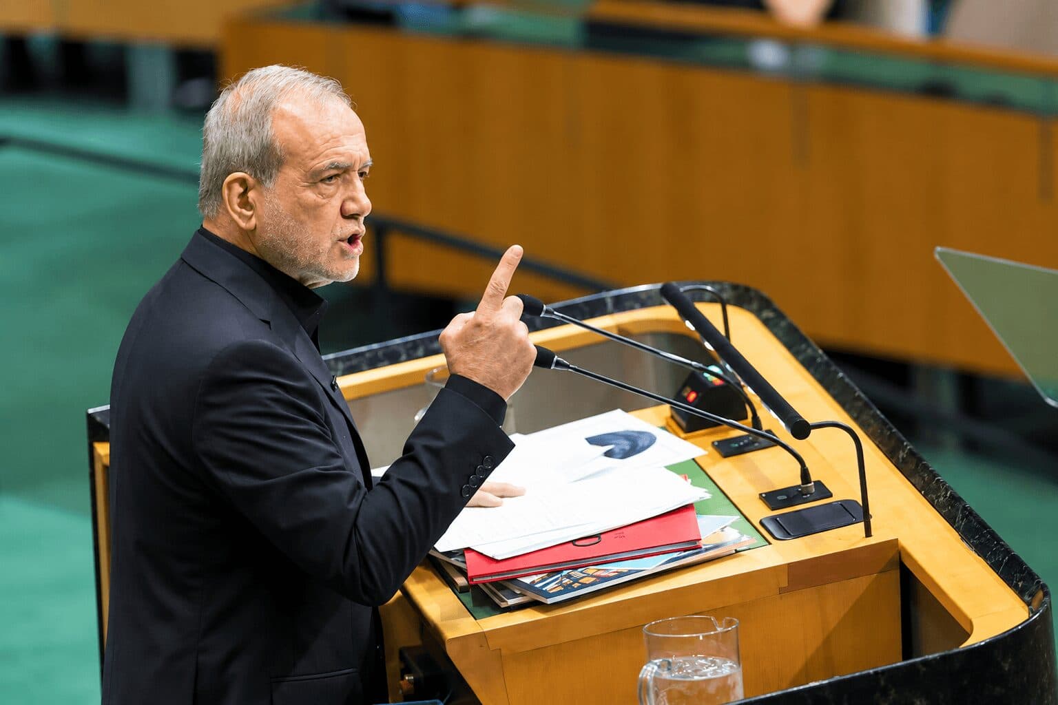 Iran’s Pezeshkian Tells UN That Hormuz Will Not Serve As Passage For Weapons Used Against Tehran