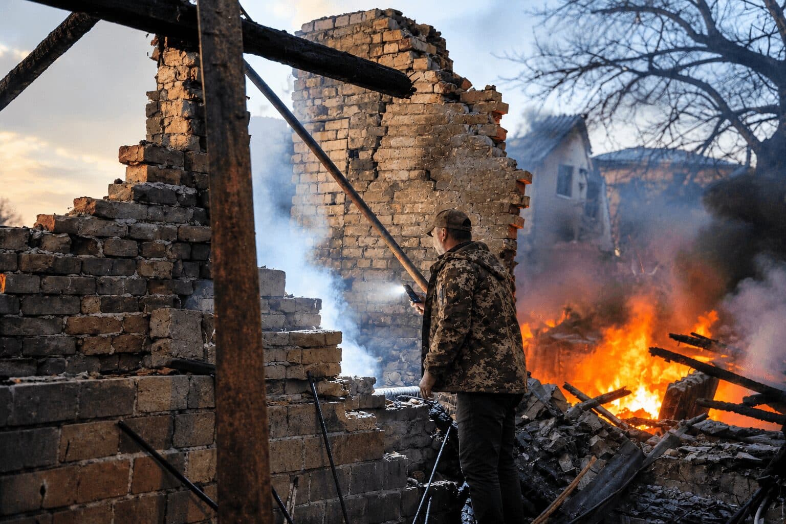 Russian Strikes Hit Kyiv Power Plants, Kill Four and Blanket Capital in Smoke