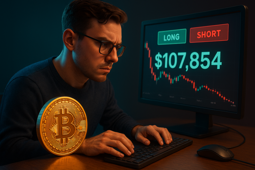 Bitcoin Trader Swaps $1.25B Long for Short as BTC Dips Below $108K
