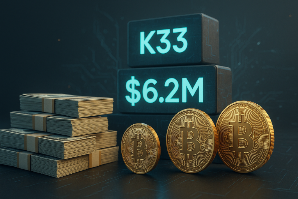 K33 Raises $6.2M to Launch Bitcoin Treasury Strategy and Expand BTC-Backed Services