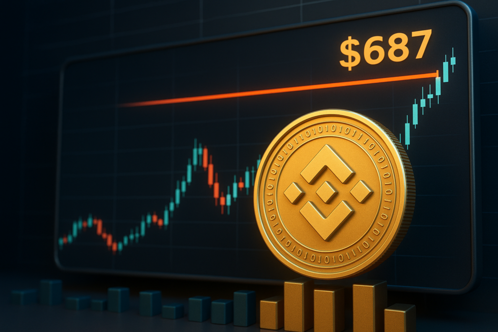 BNB Breaks $687 Resistance Amid Global Tensions, Investors Turn to Crypto Hedge