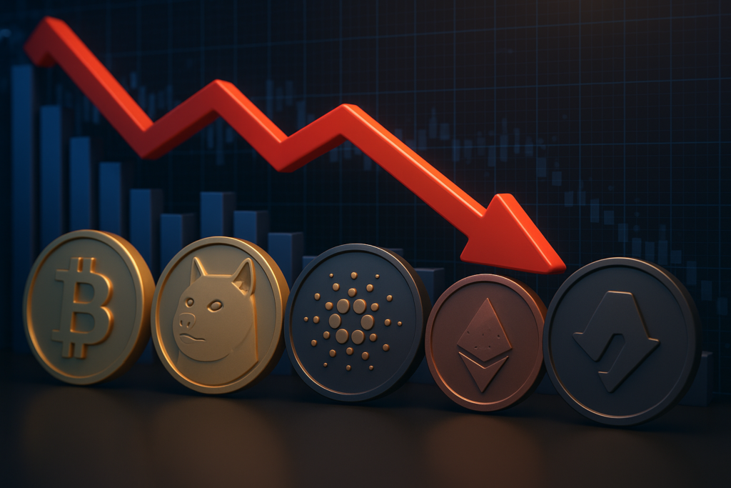 Profit-Taking Hits Crypto Market as Dogecoin and Cardano Lead Declines
