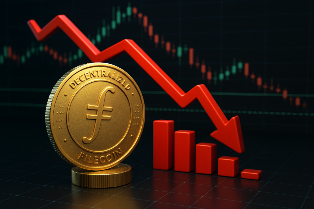 Filecoin (FIL) Drops 6% as Crypto Market Faces Renewed Selling Pressure