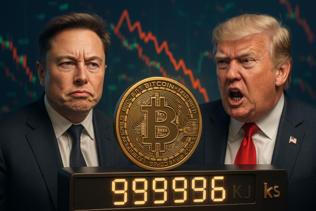 Bitcoin Nears $100K as Musk-Trump Feud Shakes Crypto Markets