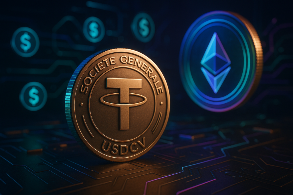 France’s Societe Generale Launches USD Stablecoin USDCV on Ethereum and Solana