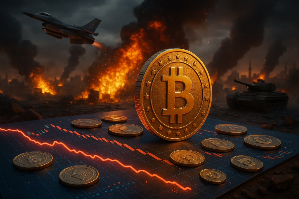 Major cryptocurrencies fell as Israel conducted airstrikes on Iranian nuclear facilities, impacting BTC and ETH prices