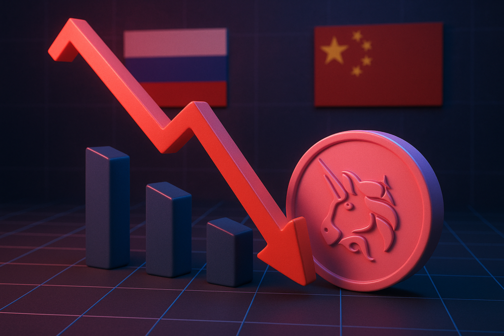 UNI Price Drops Again After Failed V-Shaped Recovery Amid Geopolitical Tensions