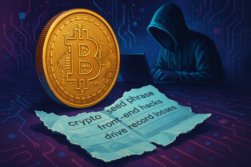 Crypto Losses Hit Record $2.1B in 2025 as Seed Phrase Thefts, Front-End Hacks Surge