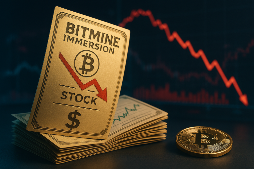 Bitmine Immersion Stock Falls Another 20% Following $2B ATM Offering Announcement