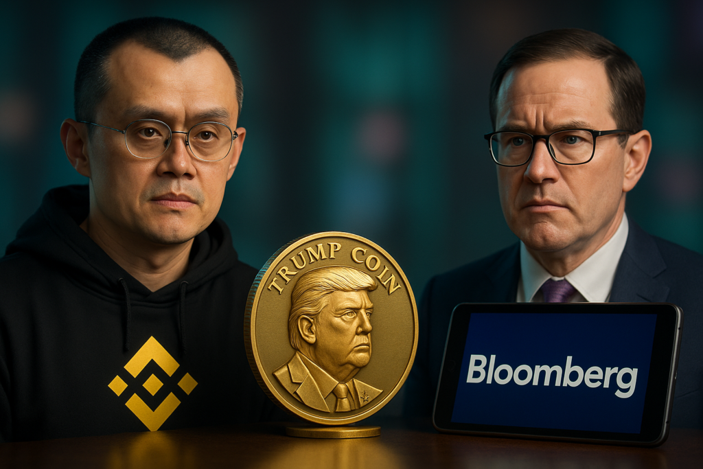Coinbase Rumored as Source Behind Bloomberg’s Trump Stablecoin Story: CZ Reacts