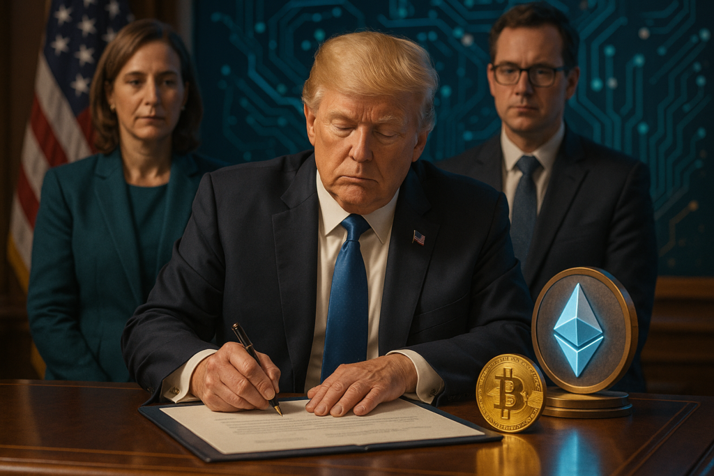 Trump Signs GENIUS Act, Marking First Major U.S. Crypto Law for Stablecoins