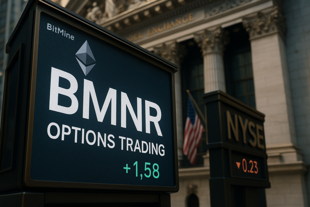 BitMine Begins Options Trading on NYSE With Massive Ethereum Treasury Play