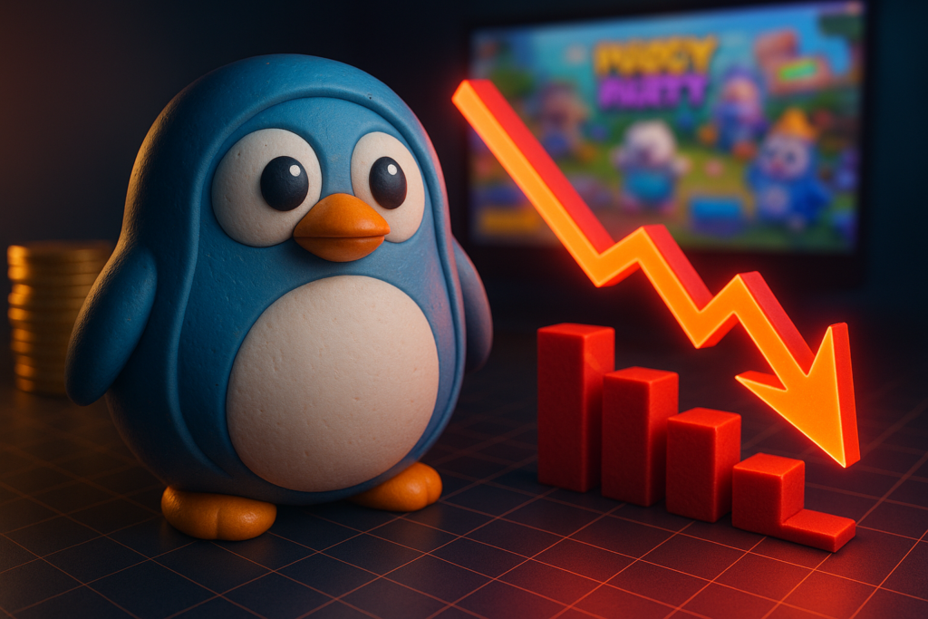 PENGU Token Drops 20% in August Despite Pudgy Party Game Hype