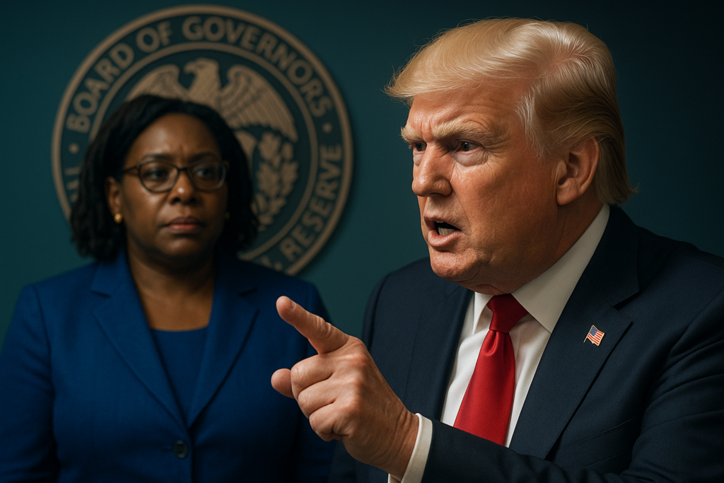 Trump Renews Legal Push to Remove Fed Governor Lisa Cook Ahead of Rate Cut