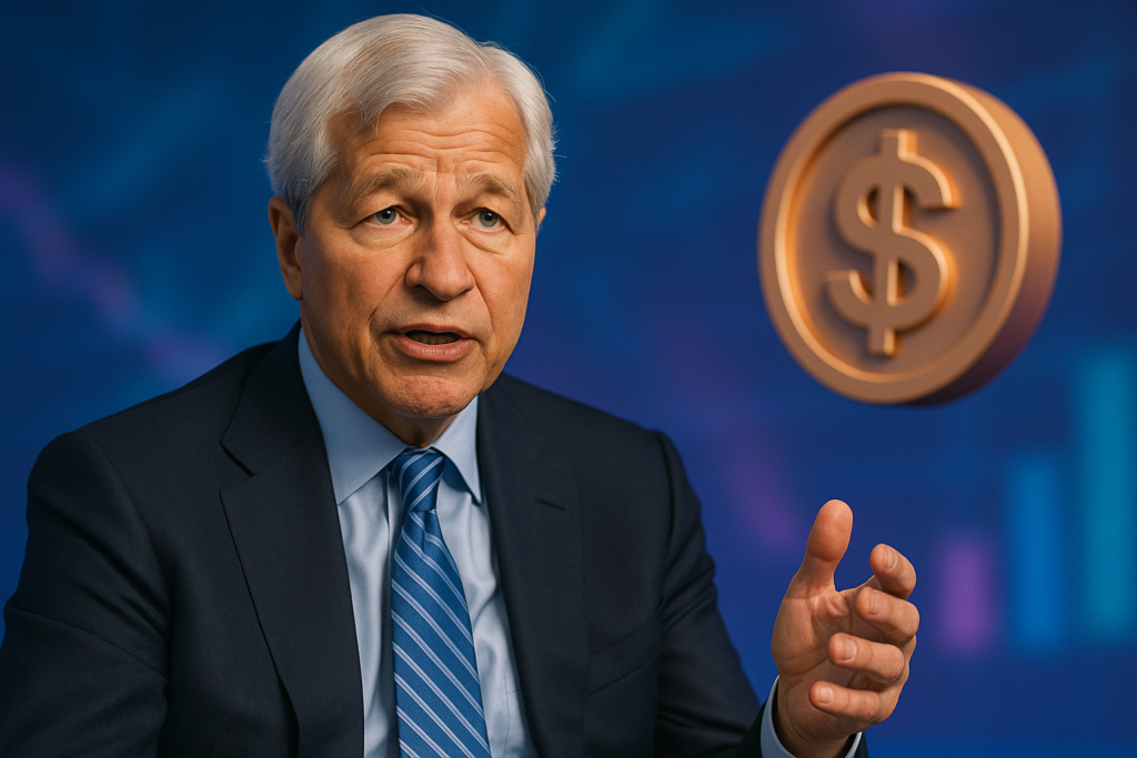 JPMorgan CEO Jamie Dimon: Fed Rate Cuts Unlikely Soon, Stablecoins No Threat to Banks