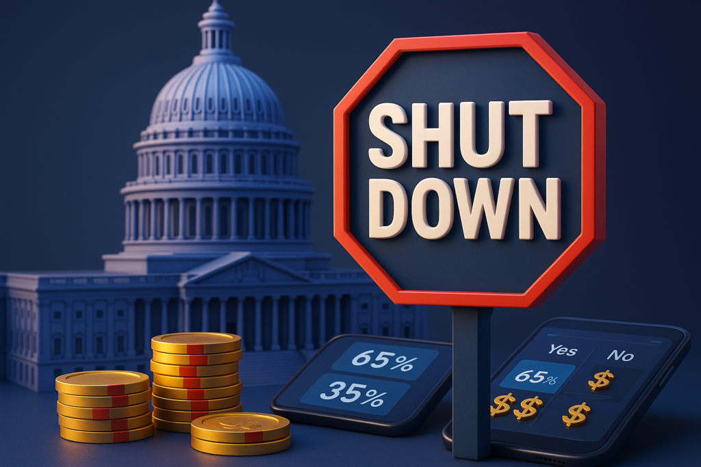 Polymarket Bettors Expect U.S. Government Shutdown to Last Weeks, But Not Set New Record