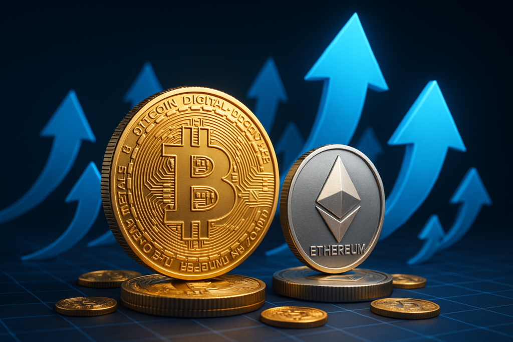 Bitcoin and Ethereum Surge as Powell’s Comments Reignite Market Optimism