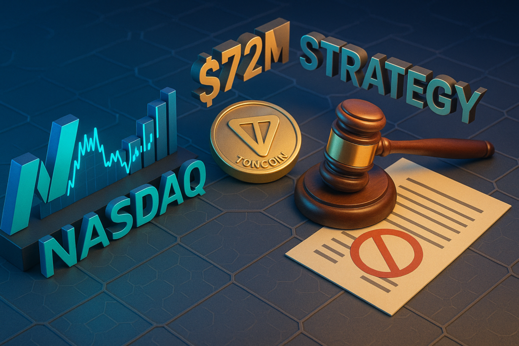 Nasdaq Reprimands TON Strategy Over $272M Toncoin Deal, Cites Shareholder Approval Lapse