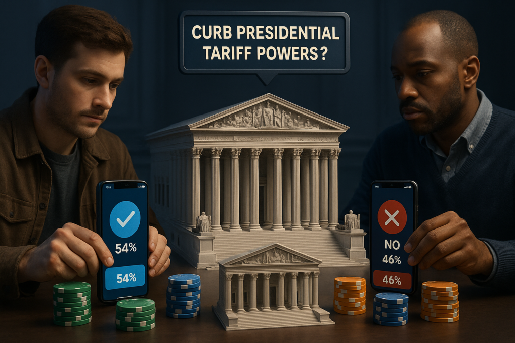 Kalshi and Polymarket Traders Bet Supreme Court Will Curb Trump’s Tariff Powers