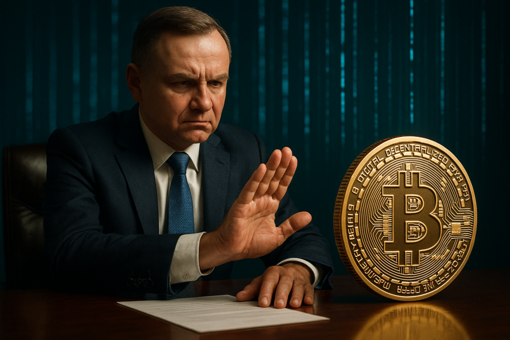 Poland’s President Blocks Controversial Crypto Bill, Triggering Political Rift