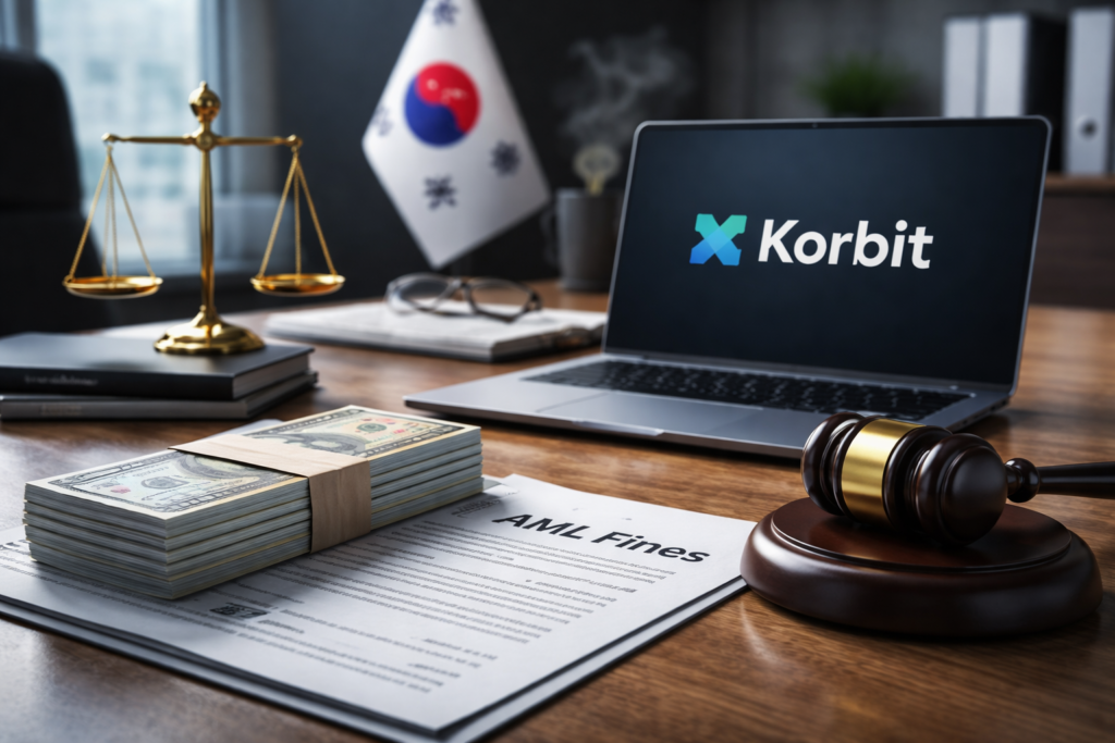 Korbit Fined $1.9 Million for AML and Customer Verification Violations in South Korea