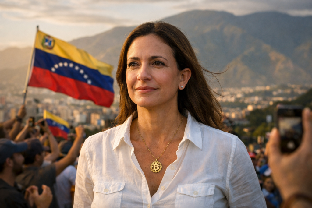 Bitcoin Advocate María Corina Machado Emerges as Contender to Lead Post-Maduro Venezuela