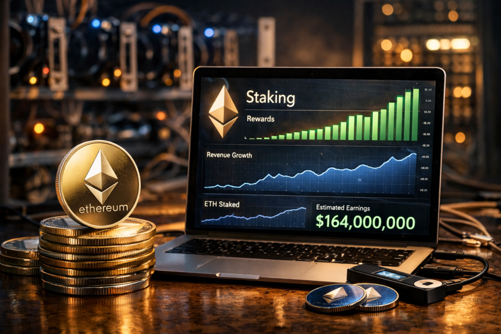 Bitmine’s Ethereum Staking Strategy Signals $164 Million in Annual Revenue