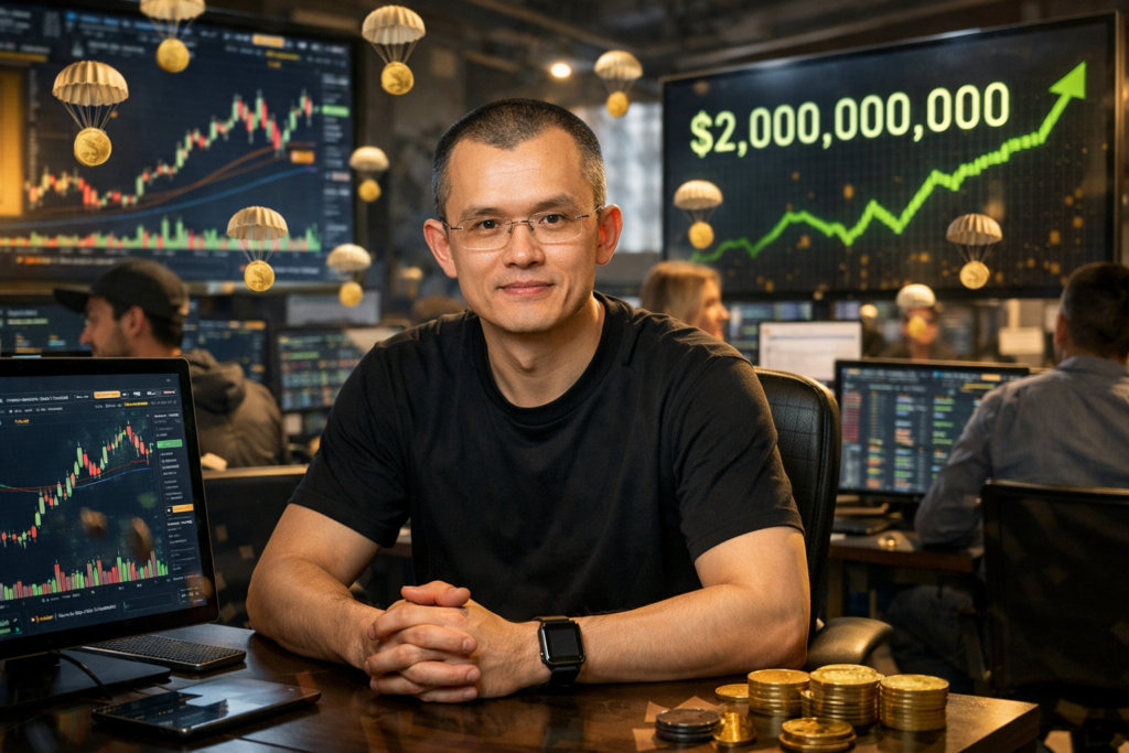 Crypto Trading Platform Sees $2 Billion Volume Surge Amid Airdrop Expectations