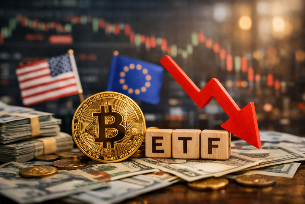 Spot Bitcoin ETFs See $395 Million Outflows Amid U.S.-EU Trade Tensions